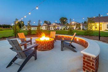 Fire pit and seating